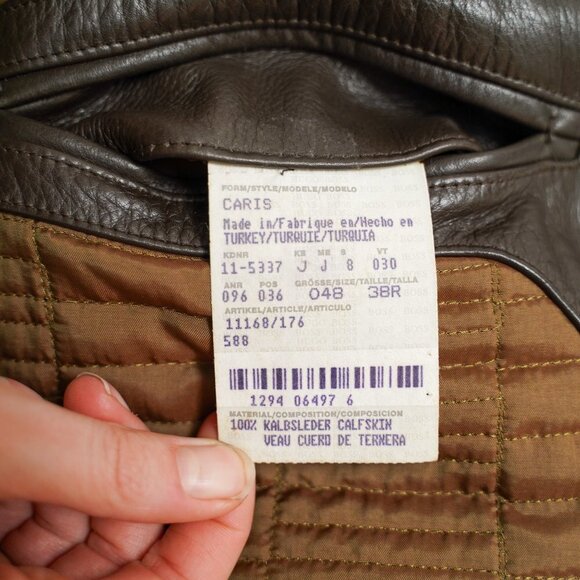 Vintage BOSS By Hugo Boss "Caris" Leather Jacket - Picture 11 of 12